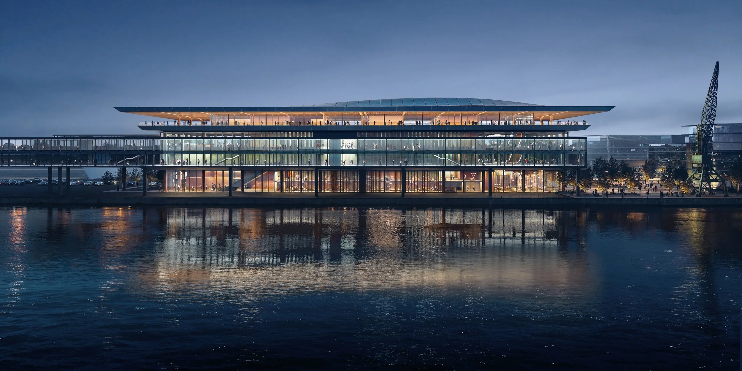 Zaha Hadid Architects Unveils Innovative Design for Ropax Ferry Terminal in Riga, Latvia