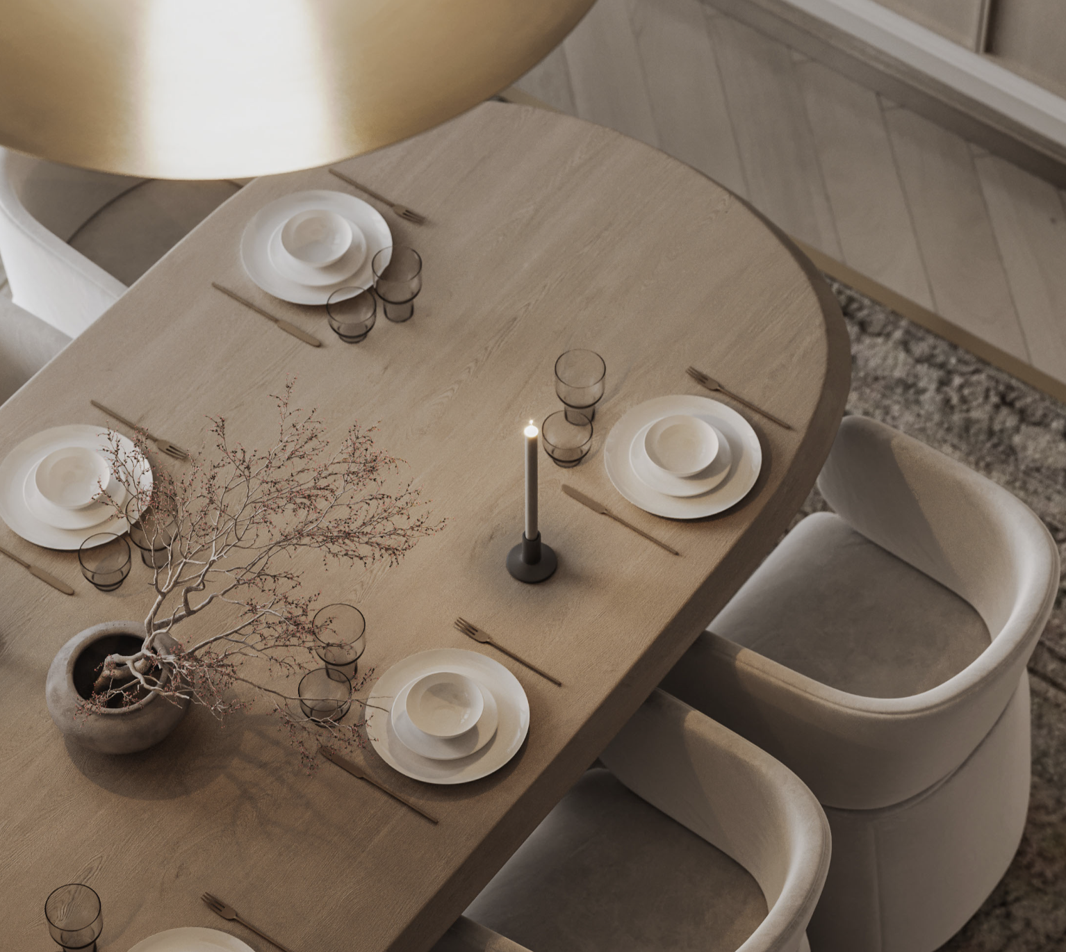Sophisticated Luxury: A Dining Room by Alessandra Rossato