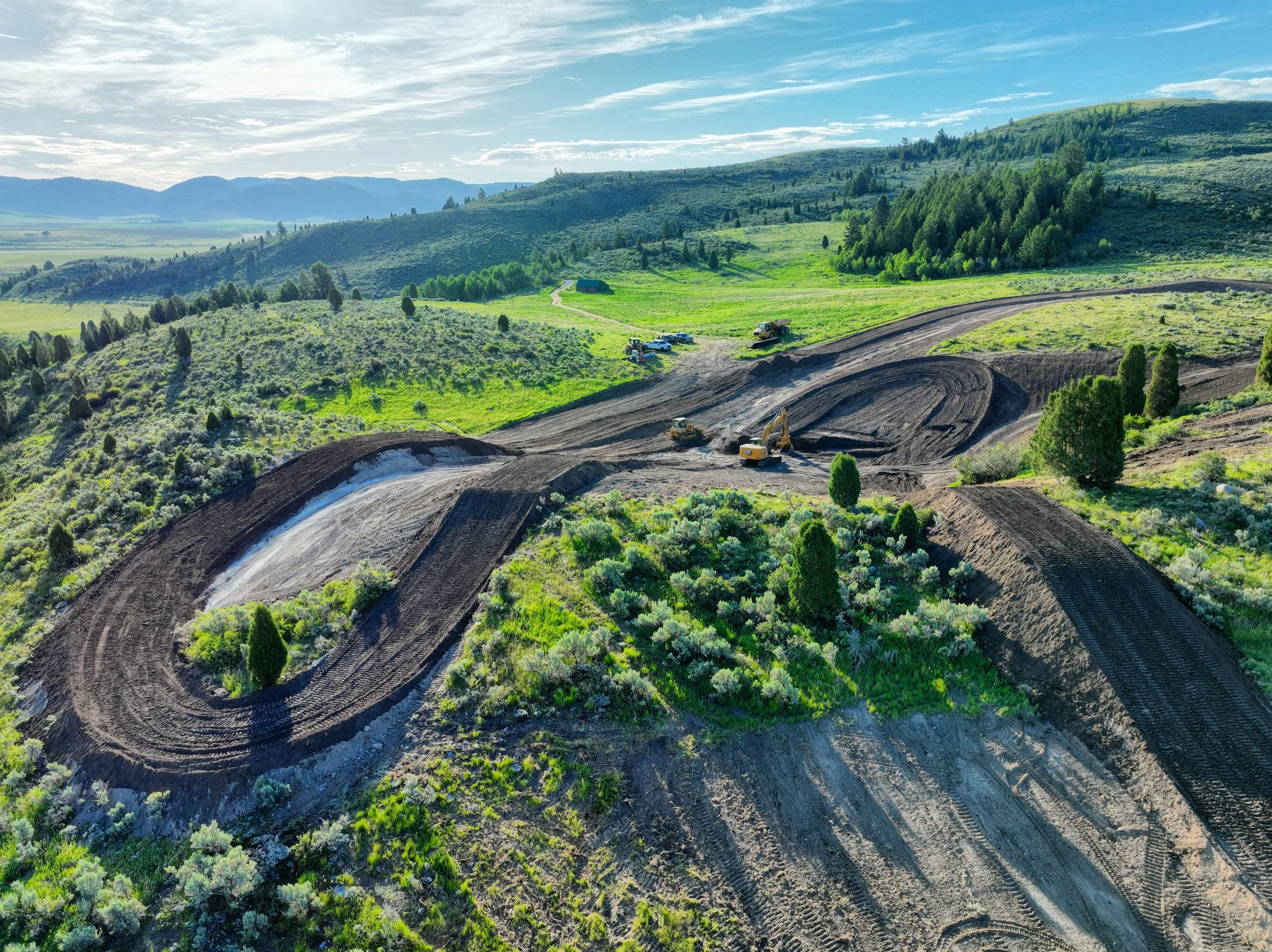 Crafting a post card worthy custom motocross track in southeastern Idaho