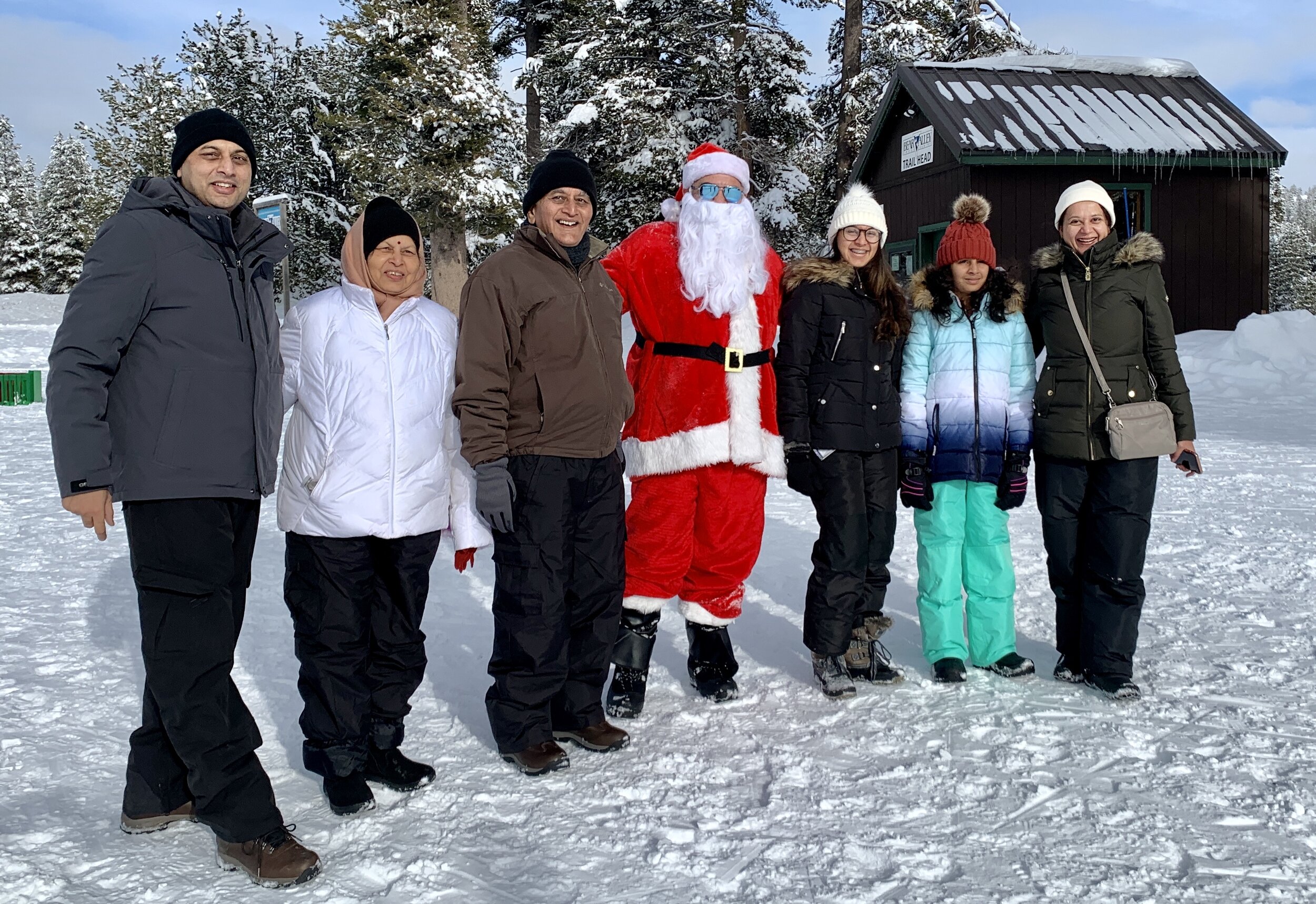 Santa visits the trailhead (12/25/19)