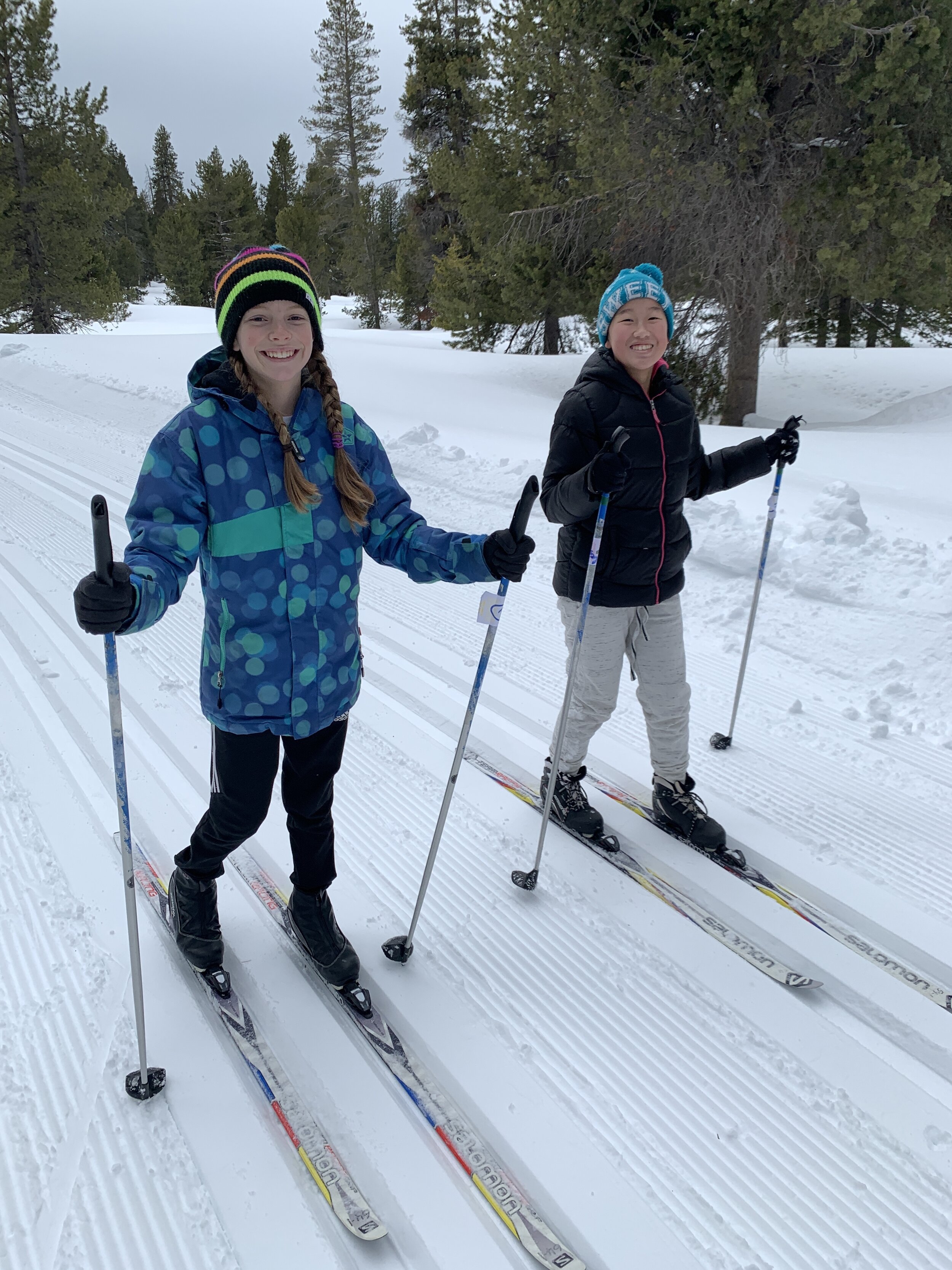 Two friends enjoying winter (1/19/20)