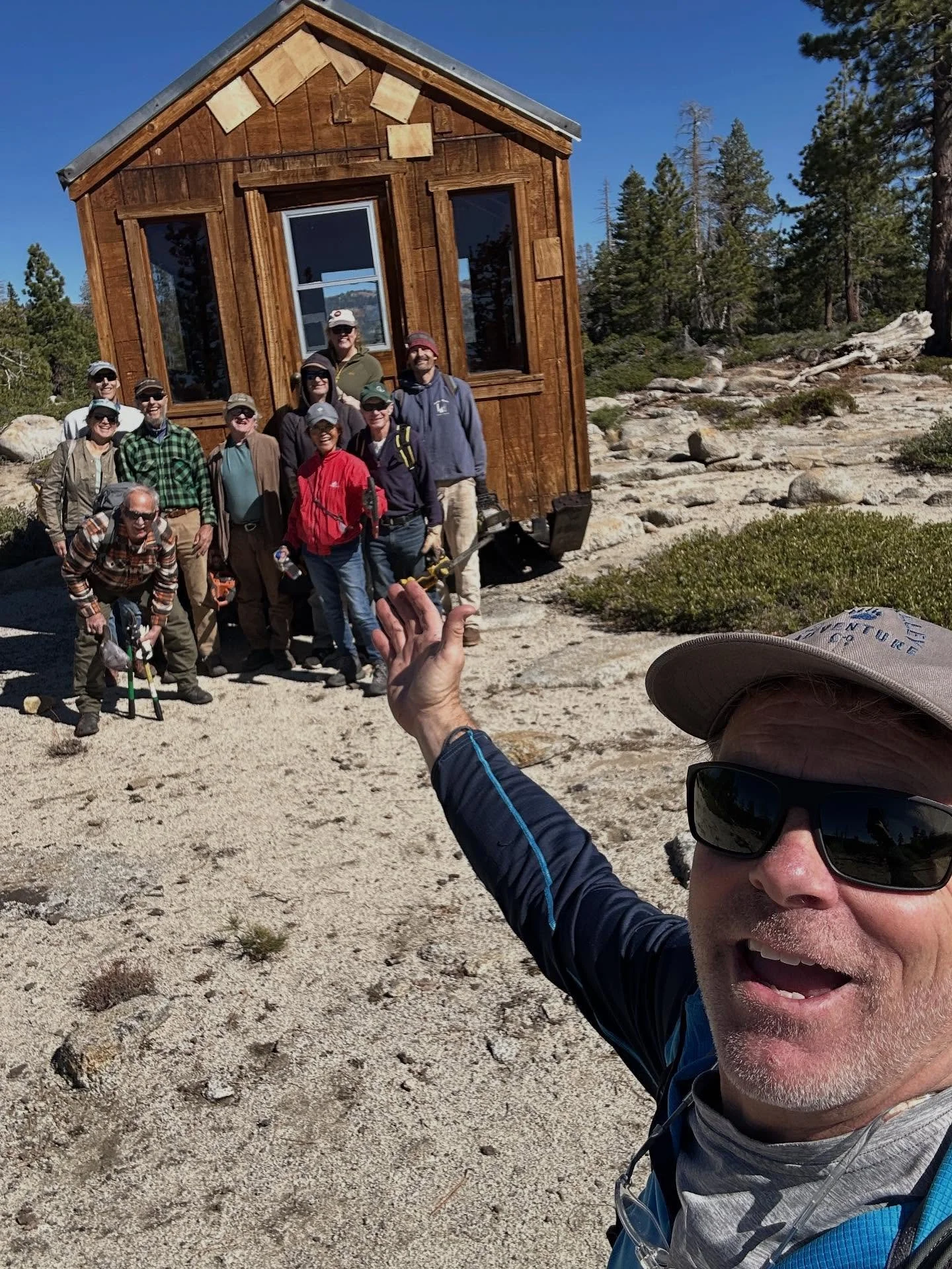 Thank you to the trail workers who came out today. The weather was perfect, and much was accomplished on the Equipe and east side of Grin &amp; Bear It. Plus, lunch at the hut is always special. Snow is forecasted this week, then clearing for a few w