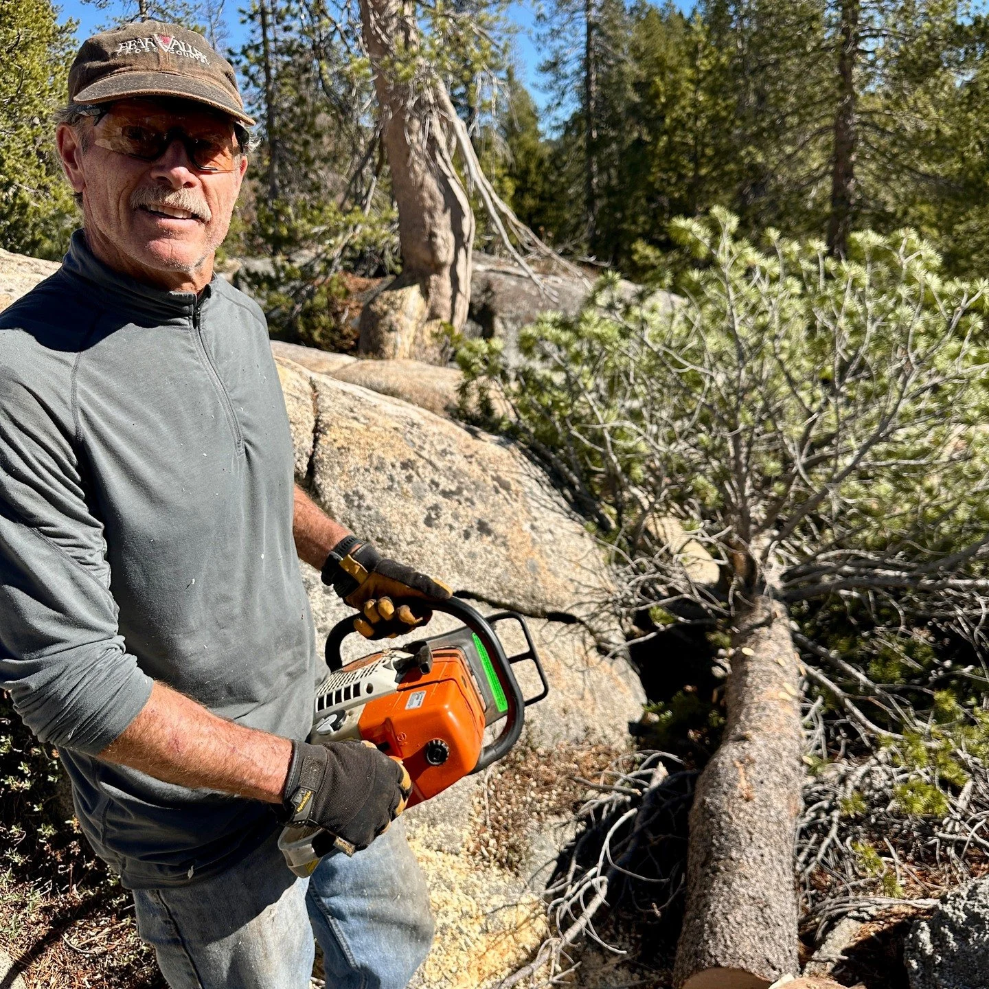 Fun and productive trail work today on the Indian Rock, Granite Roller, Biathlon, and Scenic Byway trails. Bushes were trimmed, boulders were moved, and trees were limbed and felled. Thanks to all the volunteers; we are many steps closer to opening g