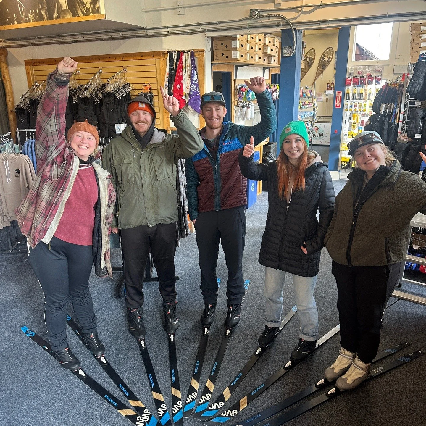 While we wait for more natural snow in the meadow, BVAC staff are busy and having fun getting ready for winter. The store is stocked with new cross country skis, snowshoes, snowplay items, and clothing. Our Youth Trade Up Program is active with new a