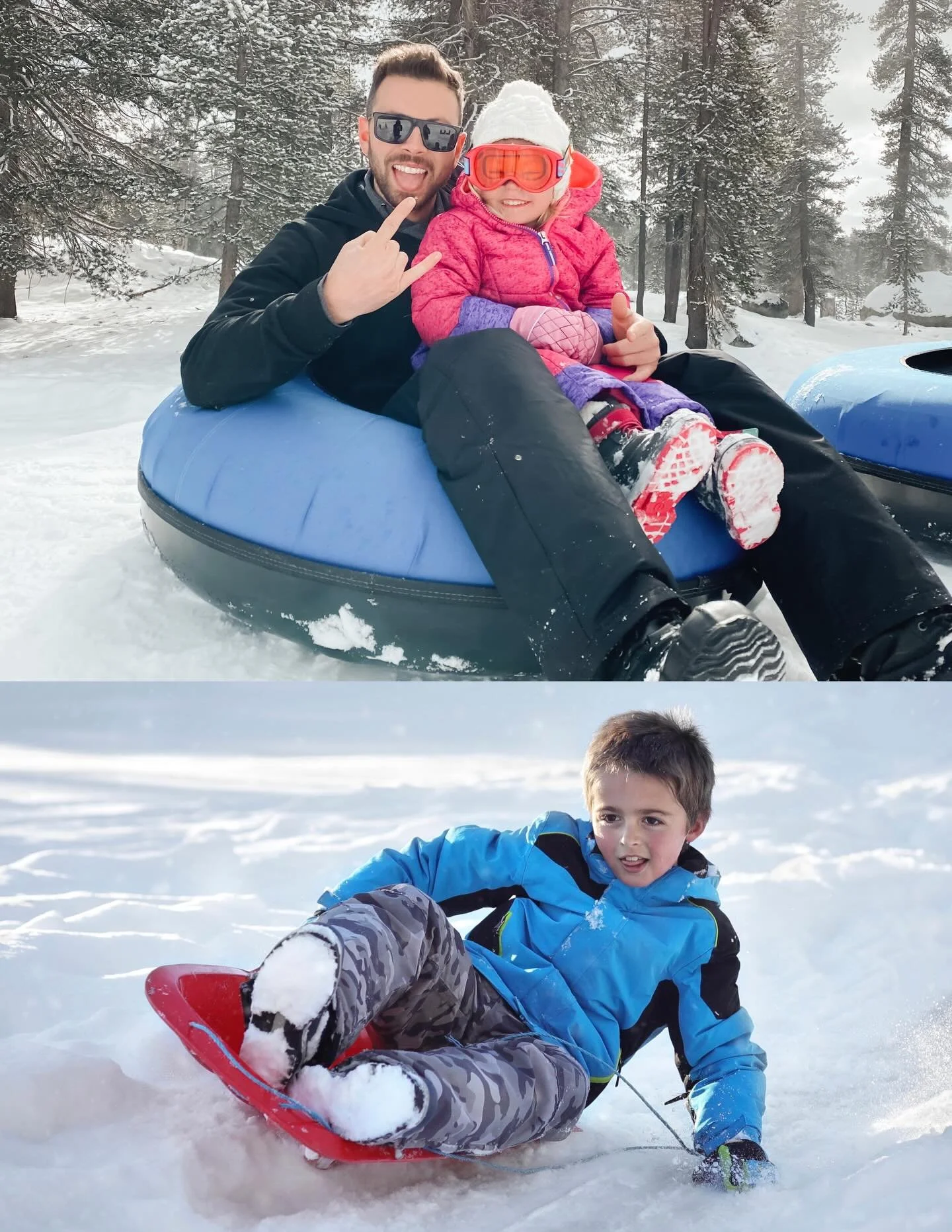 Both our sledding and tubing hills are open for your next sliding adventure.

#tubingfun 
#snowmuchfun