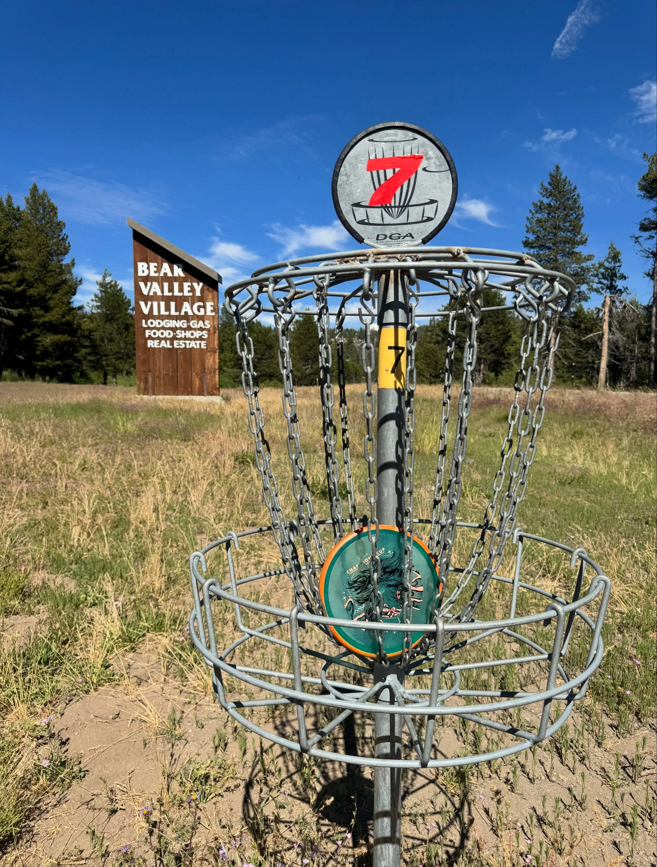 Looking for an activity in the village? Check out Rick&rsquo;s Revenge, our 18-hole disc golf course! Our store carries discs for sale, sets to rent, and maps of the course. More info can be found on our website, accessible through the link in our bi