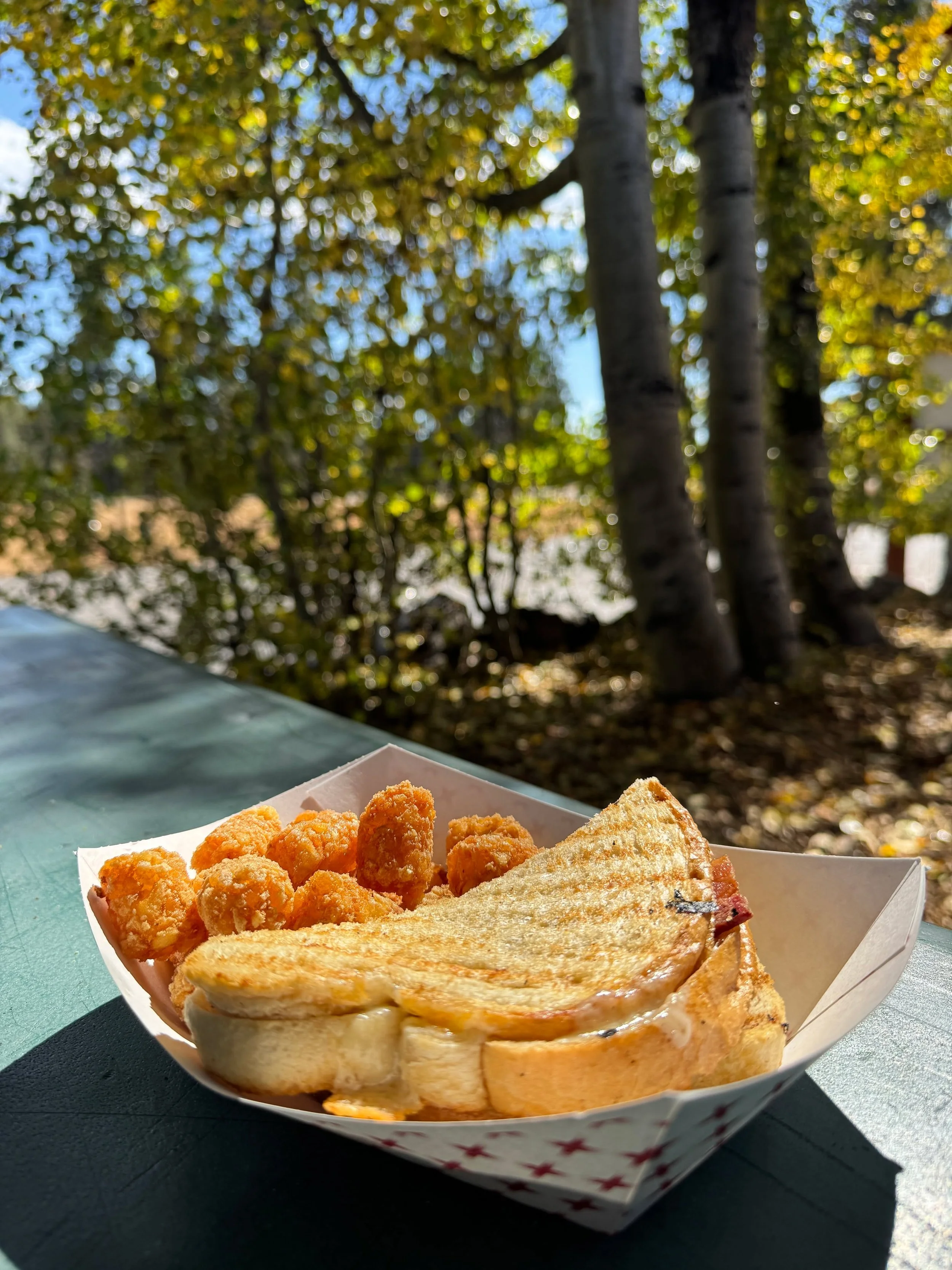 Reba's Toll House Caf&eacute;'s last day of the summer season is this Monday, October 12th. Come enjoy a meal, soak up the sunshine, and sit among the changing aspens! #bearvalley #sierranevada #cafe