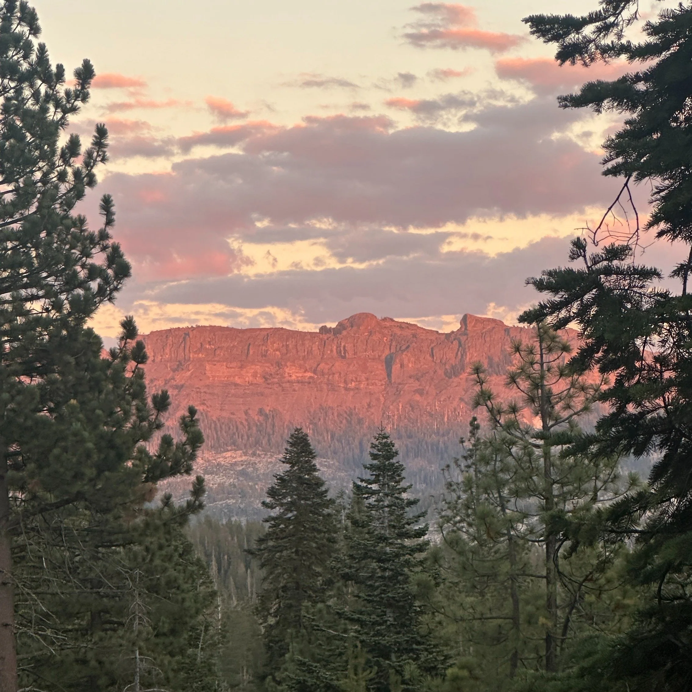 Alpenglow on the Dardanelles. What is alpenglow? It's a natural optical phenomenon that casts a rosy, red, or pink glow on landscapes at sunrise and sunset.

#alpenglow
#dardanelles
#highsierra