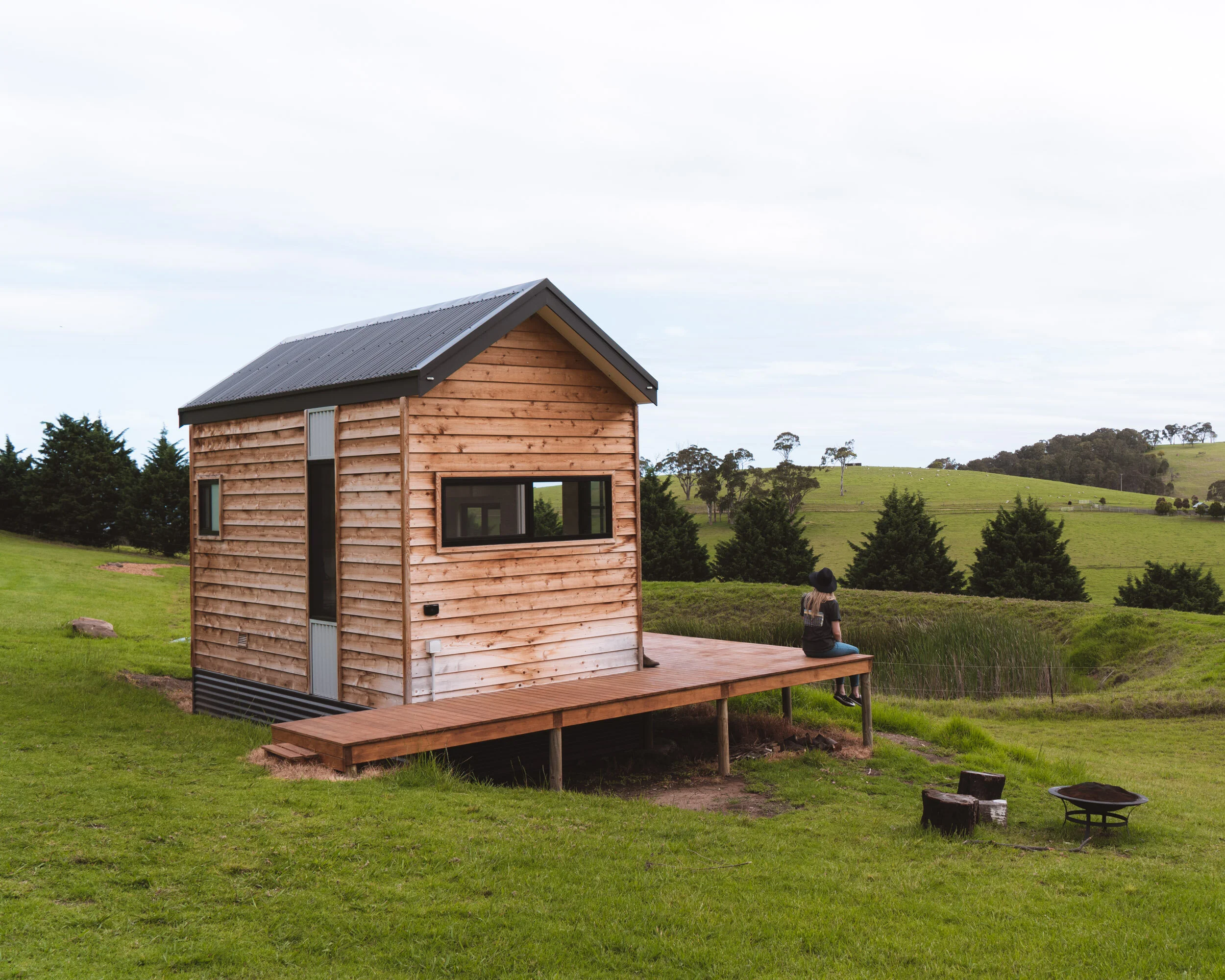 Bonnie Pod at Tilba Lake Camp, Central Tilba
