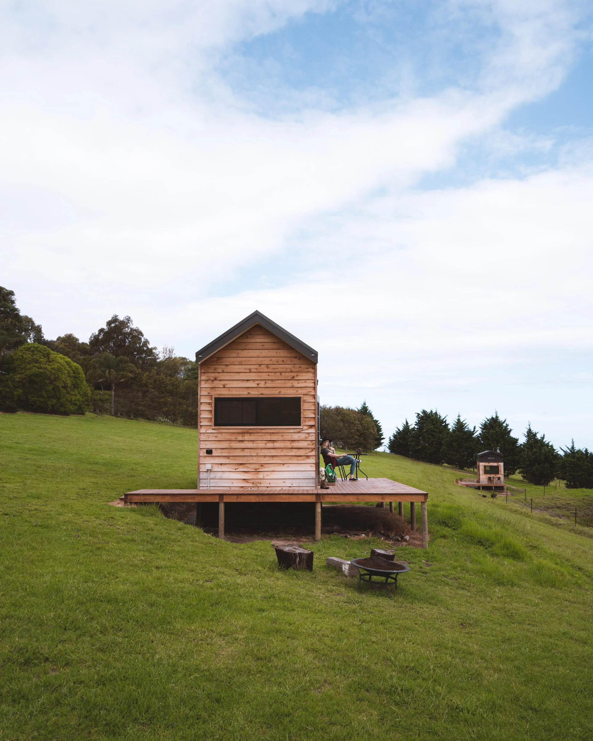 Bonnie Pod and Clyde Pod at Tilba Lake Camp, Central Tilba