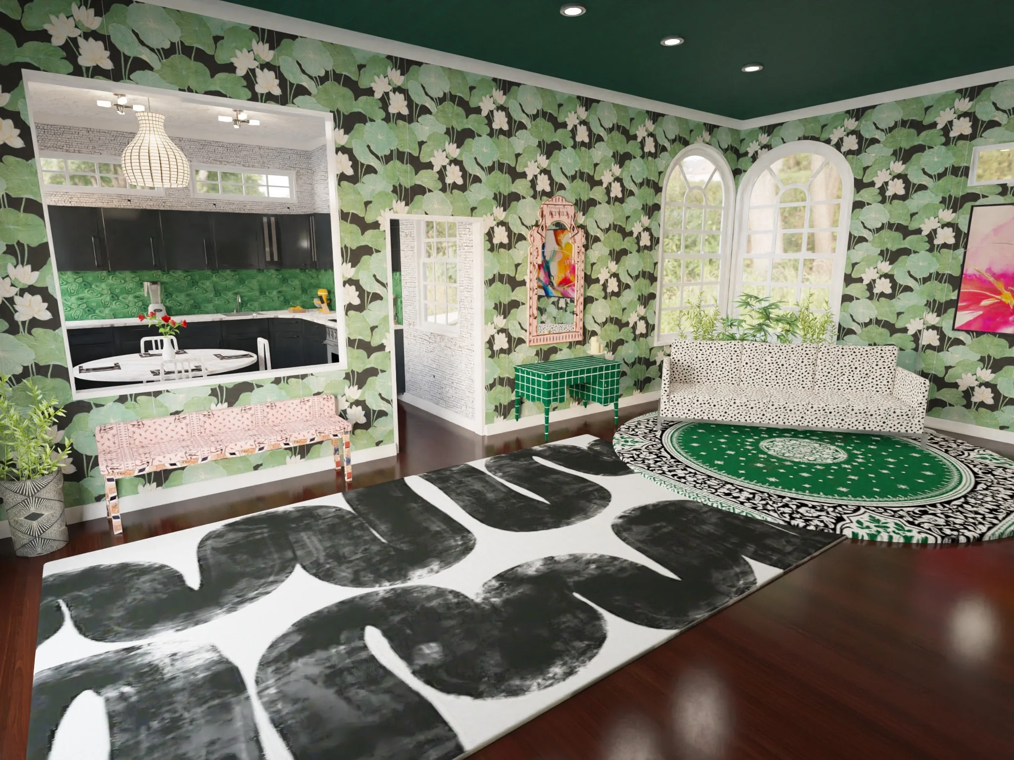 Living Room &amp; Kitchen