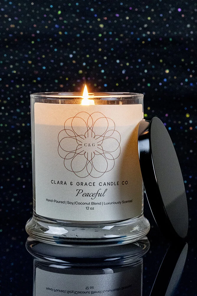 Clara & Grace Candle Co Peaceful Aroma