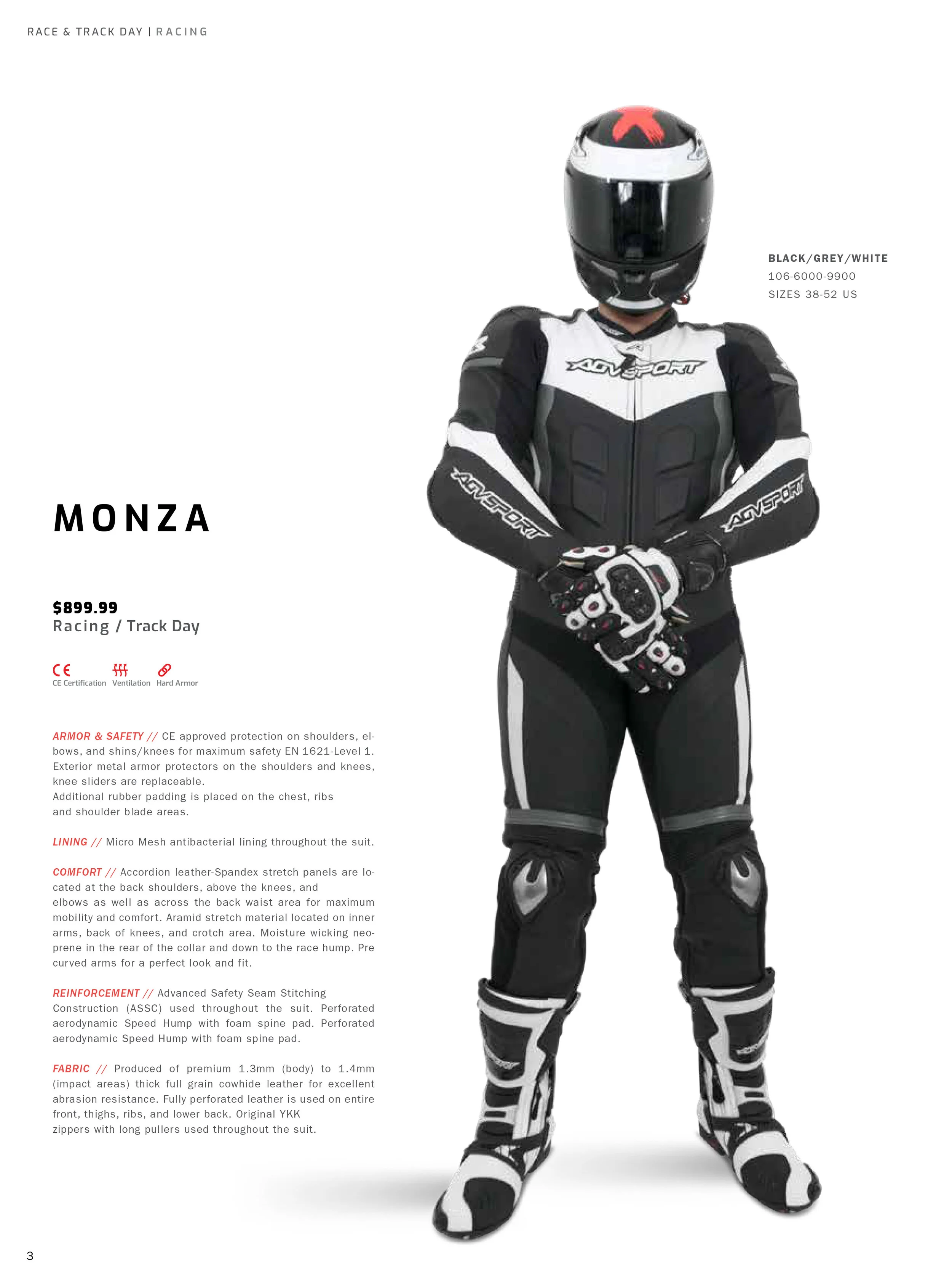 AGVSPORT Catalog Monza Track Day Suit