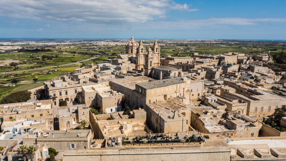 Aerial View of Mdina