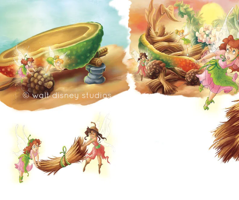 Illustration for a Disney Fairies book