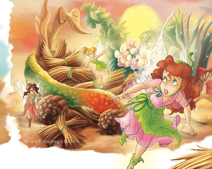 digital painting: Disney Fairies chapter book
