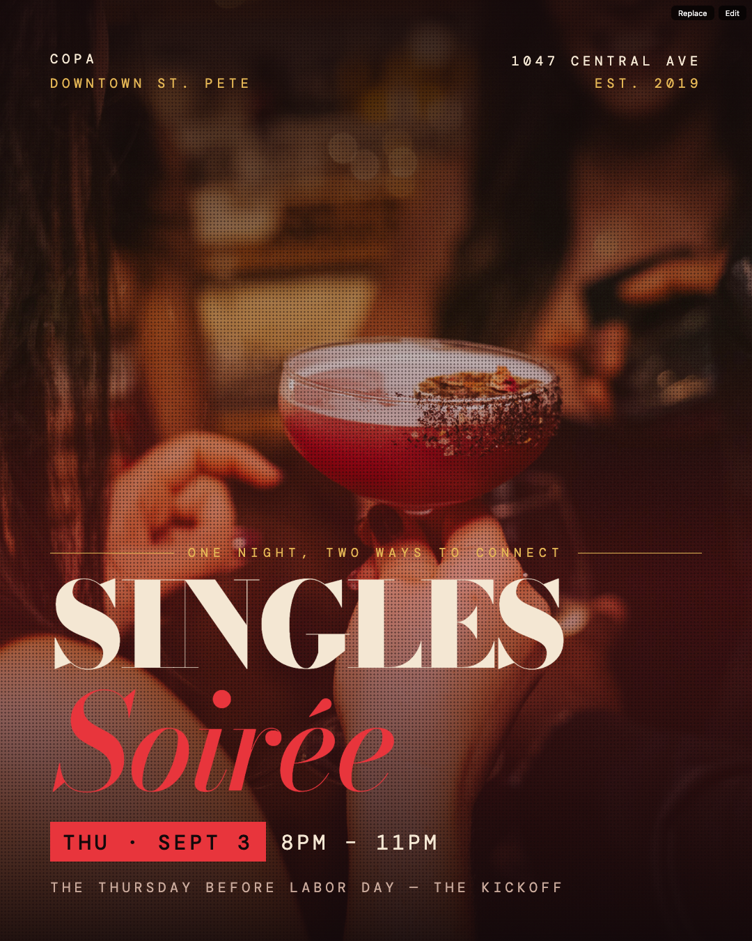 Singles soirée - DJ QEYS