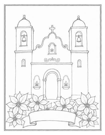 Christmas Card - Church and Poinsettias.png