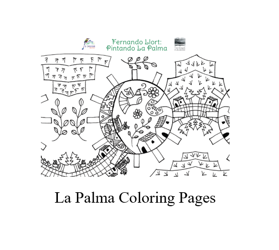 Painting La Palma - Free Coloring Page