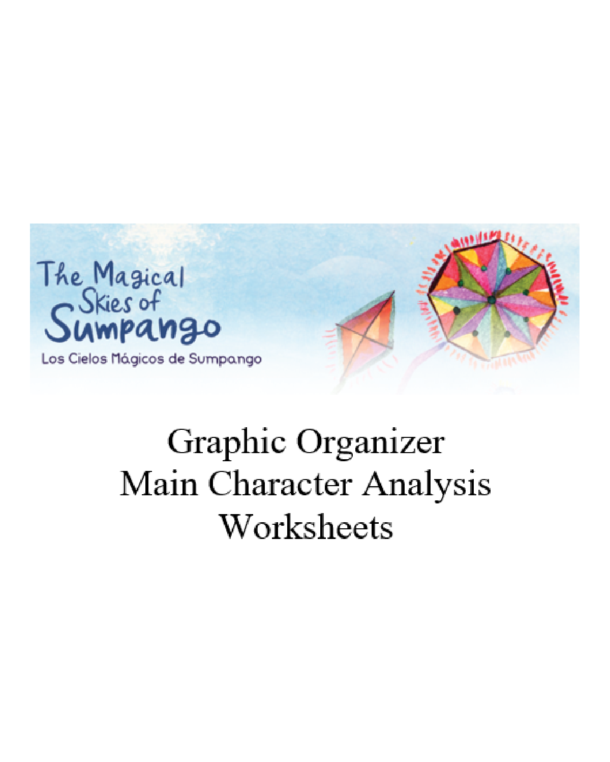 FREE: Bilingual Sumpango Graphic Organizer and Character Analysis