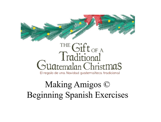 The Gift Spanish Exercises