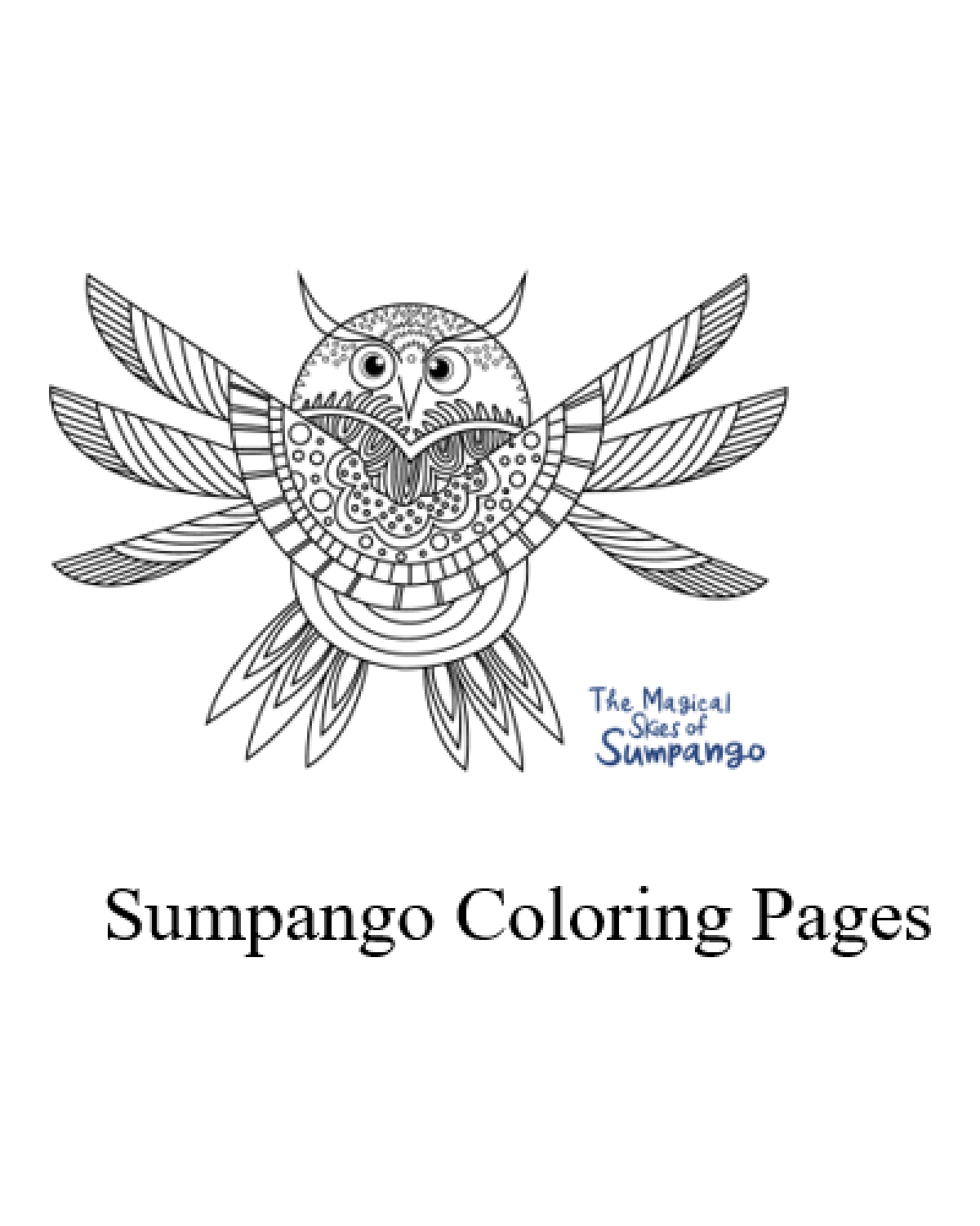 FREE - Sumpango Owl & Barrilete Coloring Pages