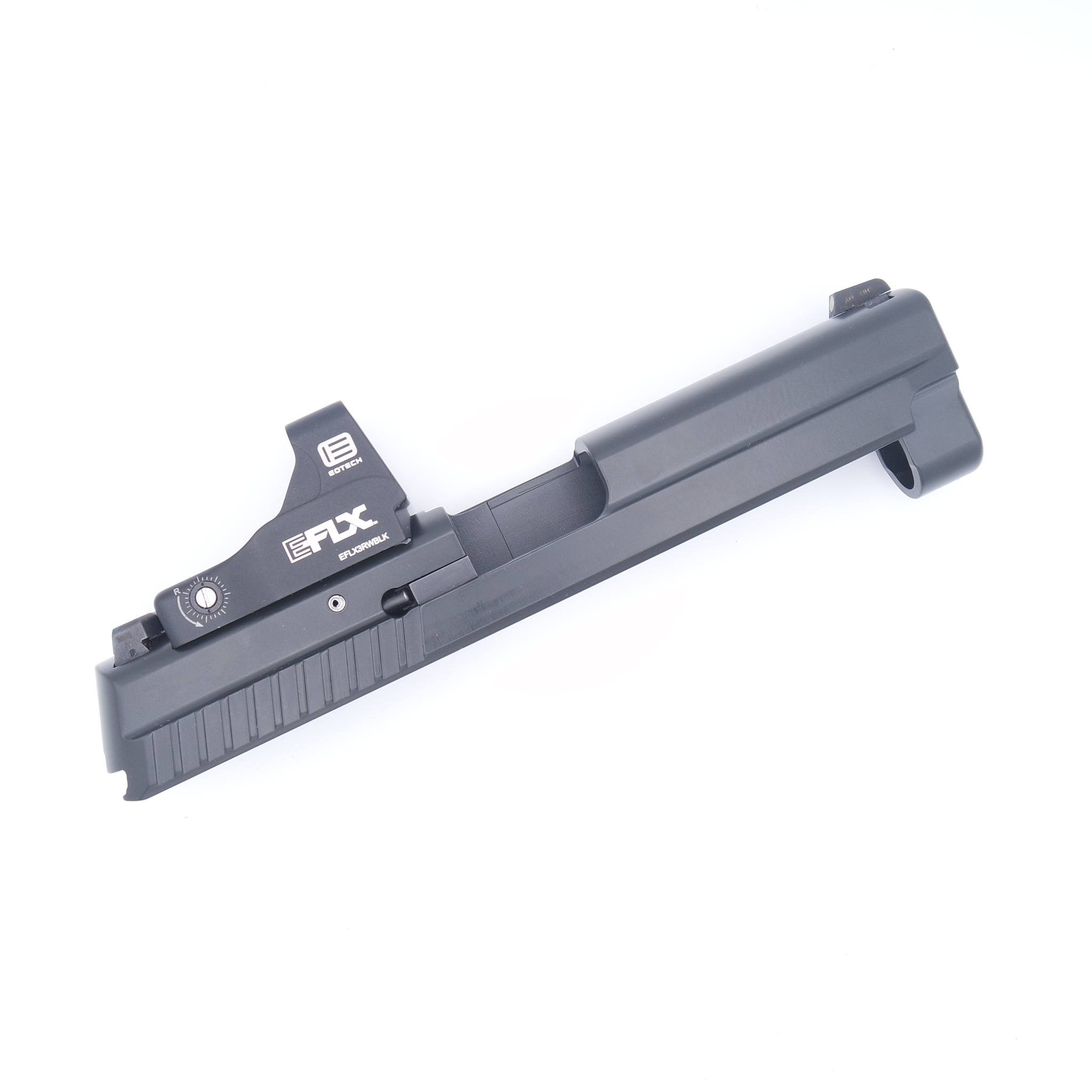 Milled a Sig P229 to fit a @eotech EFLX and coated it with @cerakote Low IR Graphite Black (HIR-146). Like so many optics these days, it's a Delta Point Pro foot print optic *BUT* it is not true to size! For some reason, Eotech made their optic 1.815