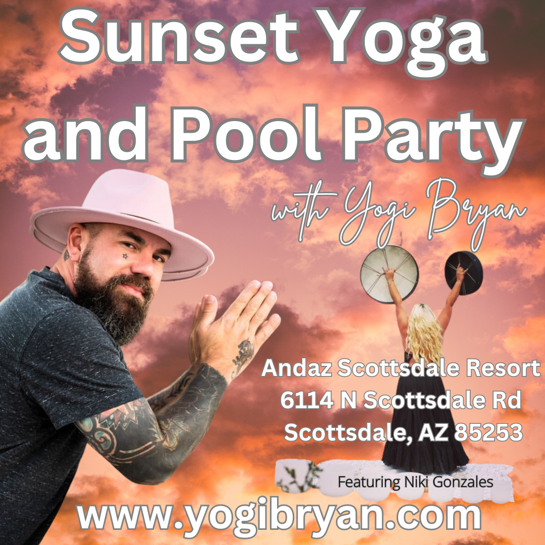 Sunset Yoga at Andaz Scottsdale Resort with Pool Party July 27th