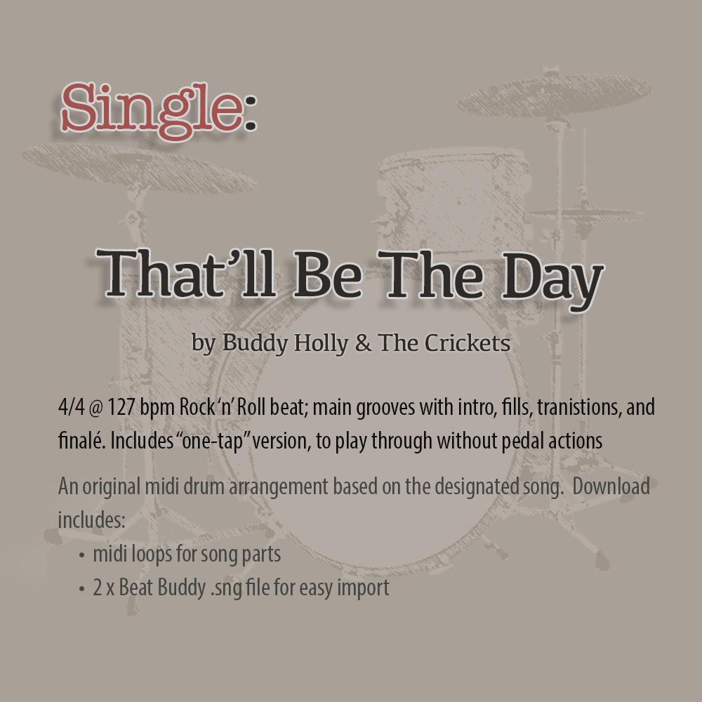 Single: That'll Be The Day by Buddy Holly & The Crickets