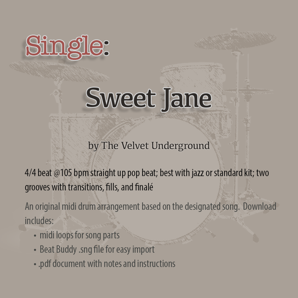 Single: Sweet Jane by The Velvet Underground