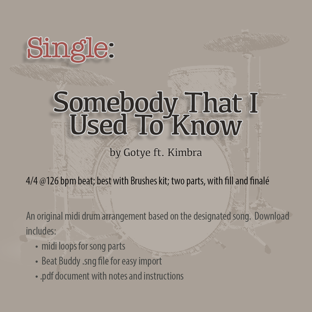 Single: Somebody That I Used to Know by Gotye ft. Kimbra