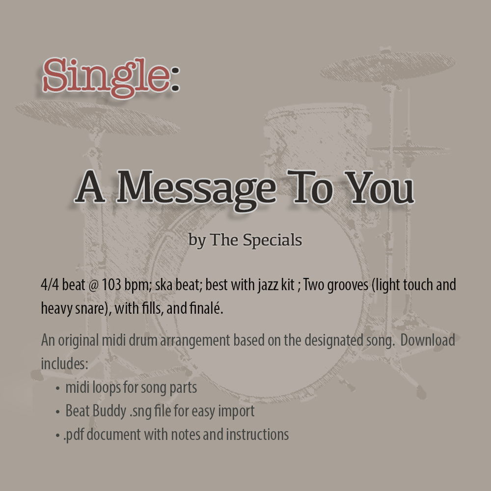 Single: A Message To You by The Specials