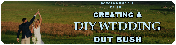 Komodo Music Banner- DIY Wedding