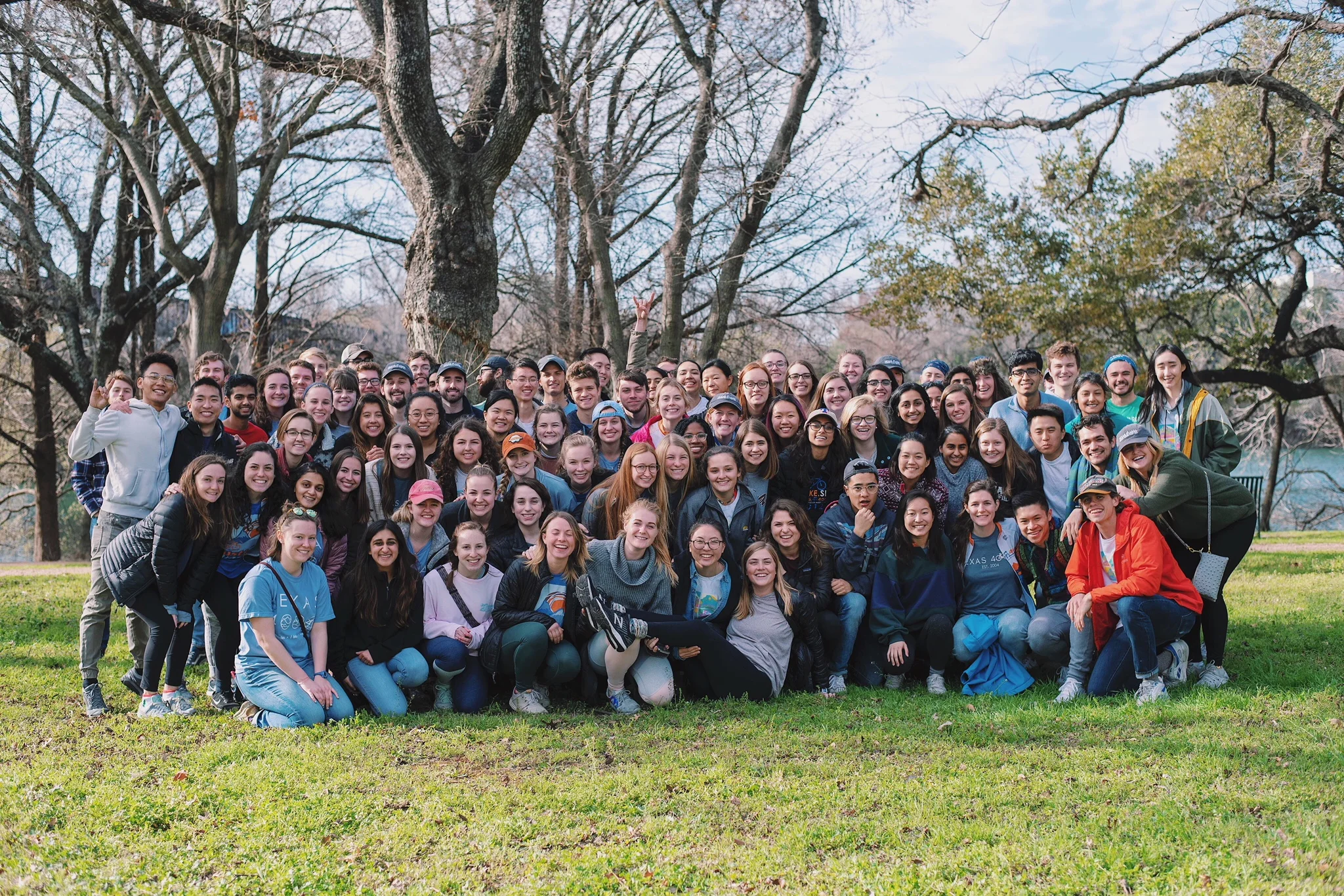 The 2019 and 2020 Texas 4000 teams after volunteering at the 2019 Austin Marathon