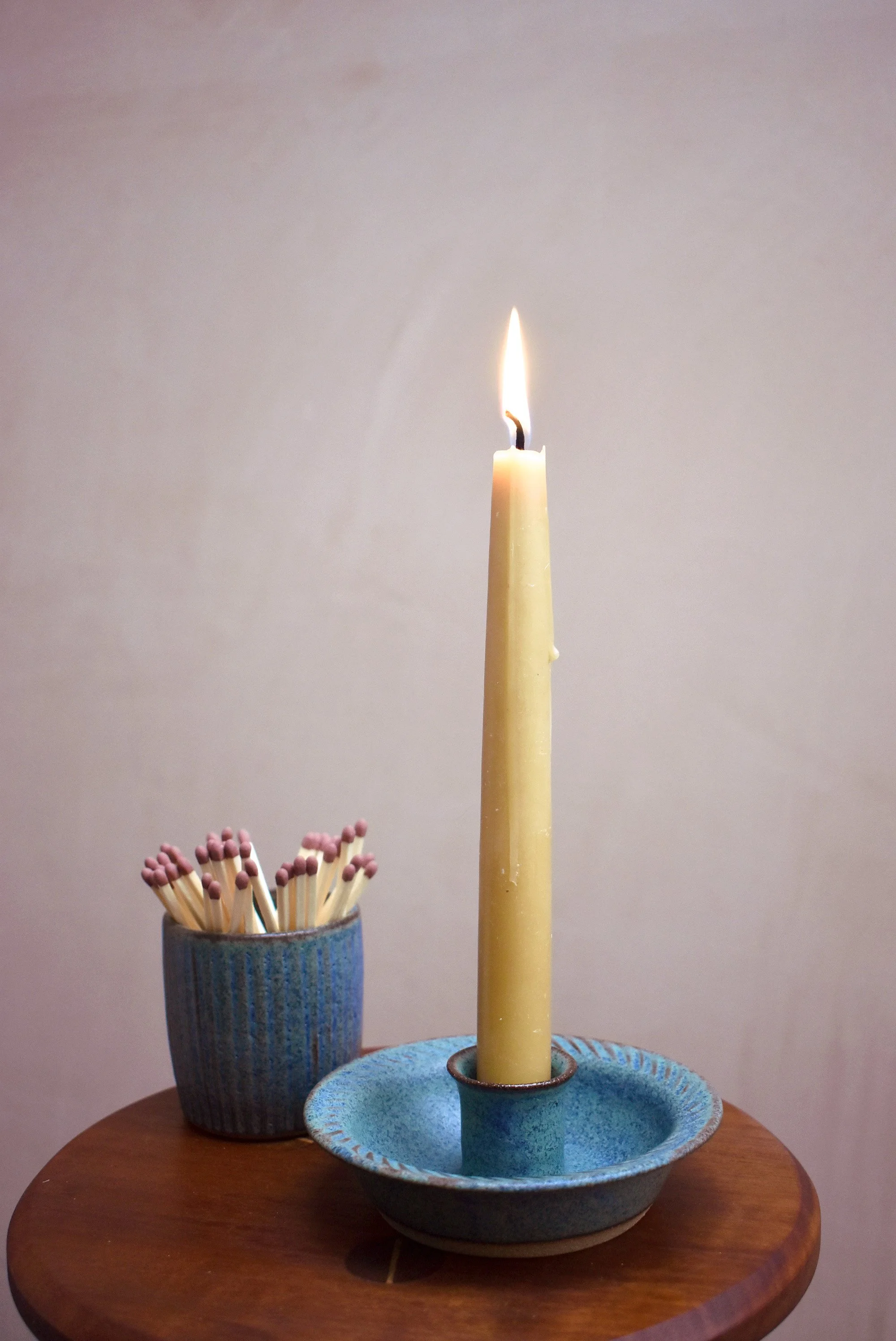 ONE OFF CARVED JUNIPER CANDLEHOLDER FOREDAYS 1.jpg