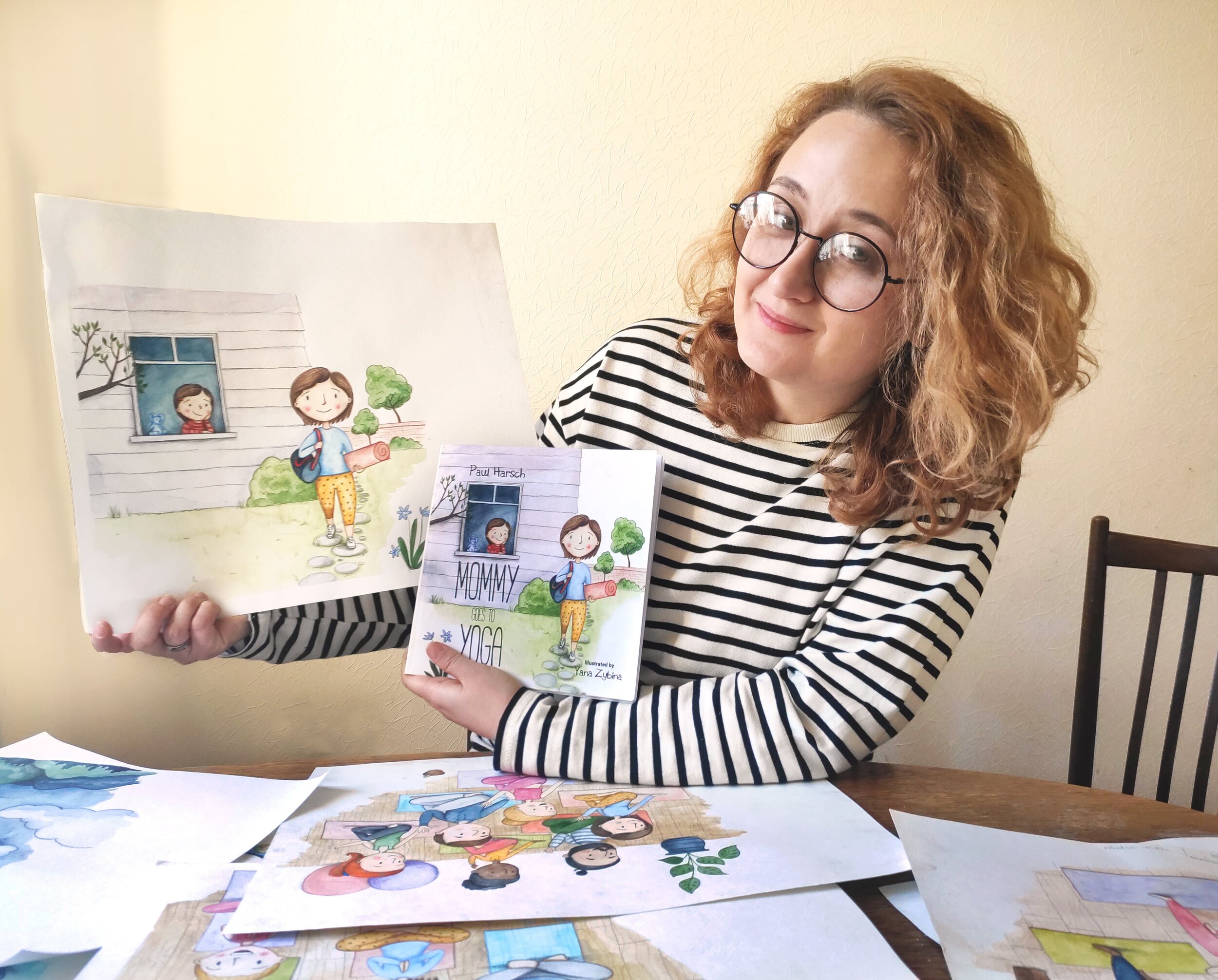  How the birth of her child inspired the illustrator of Mommy Goes To Yoga to switch career