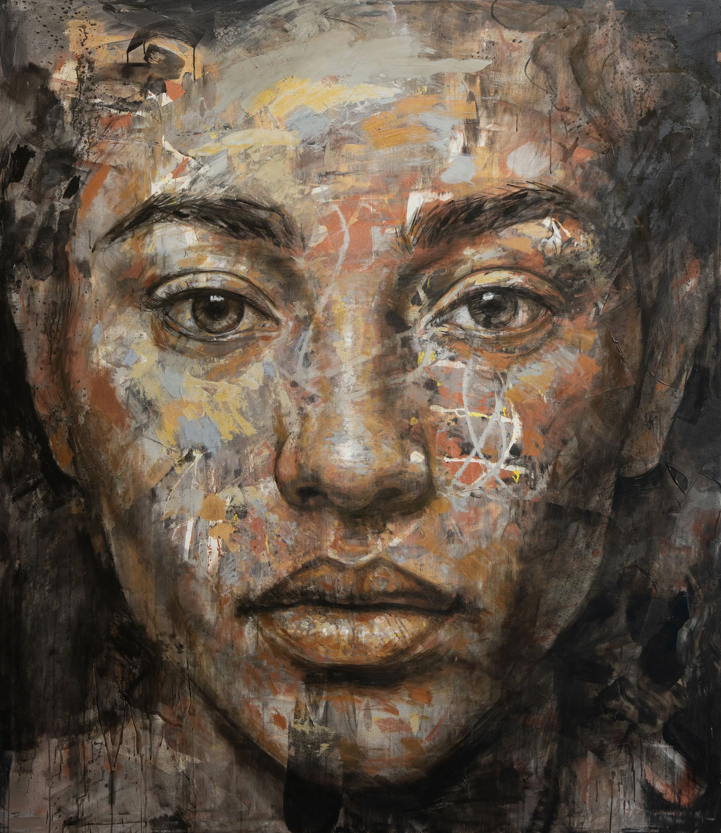 Terra Gold, 2025, oil on canvas, 230 x 200cm