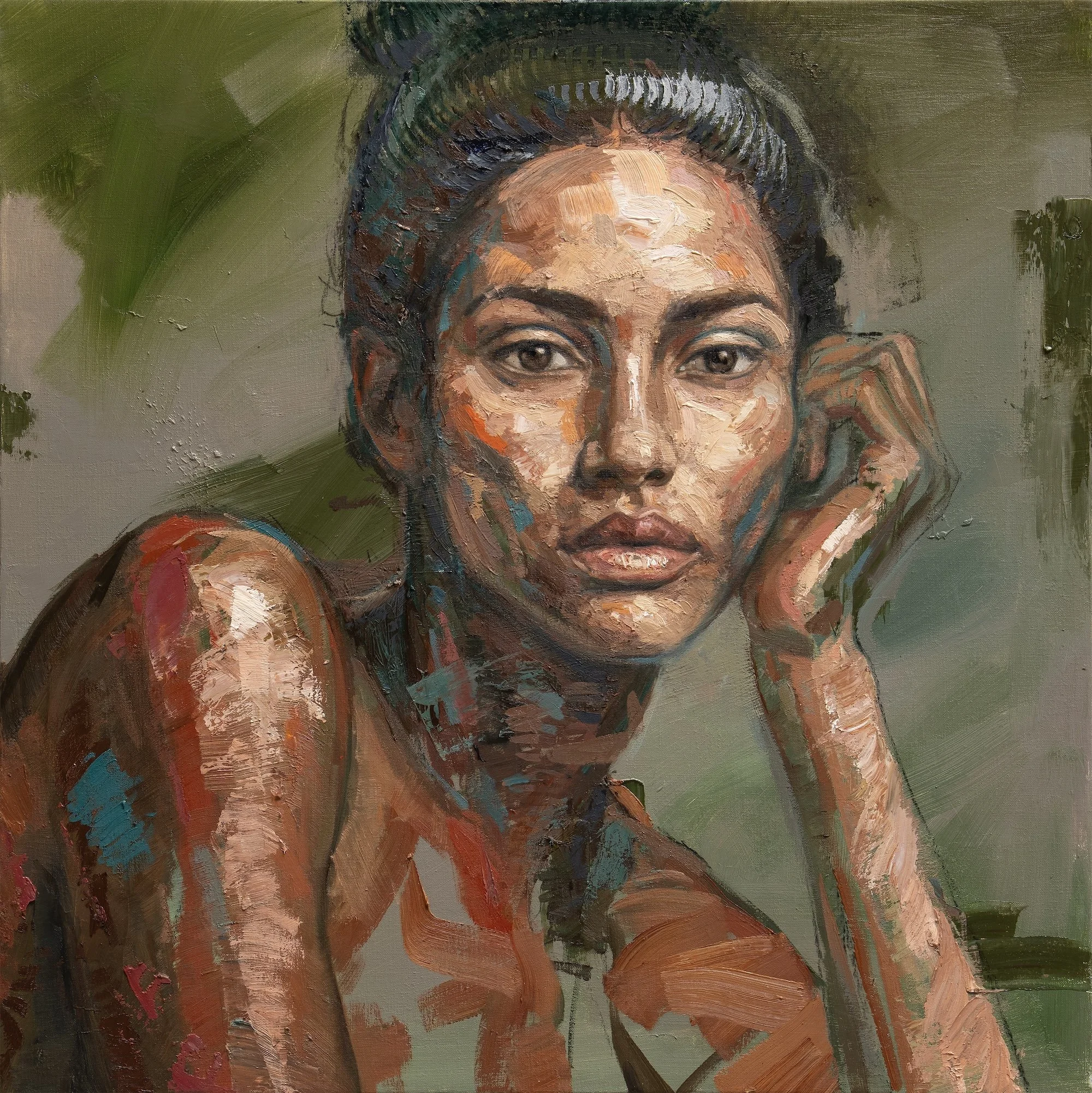 Ease, 2026, oil on linen, 80 x 80cm