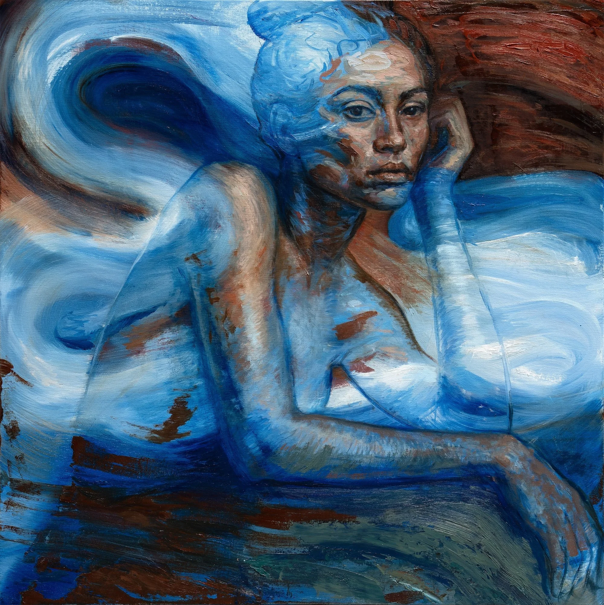 Fluctuation, 2026, oil on canvas, 100 x 100cm