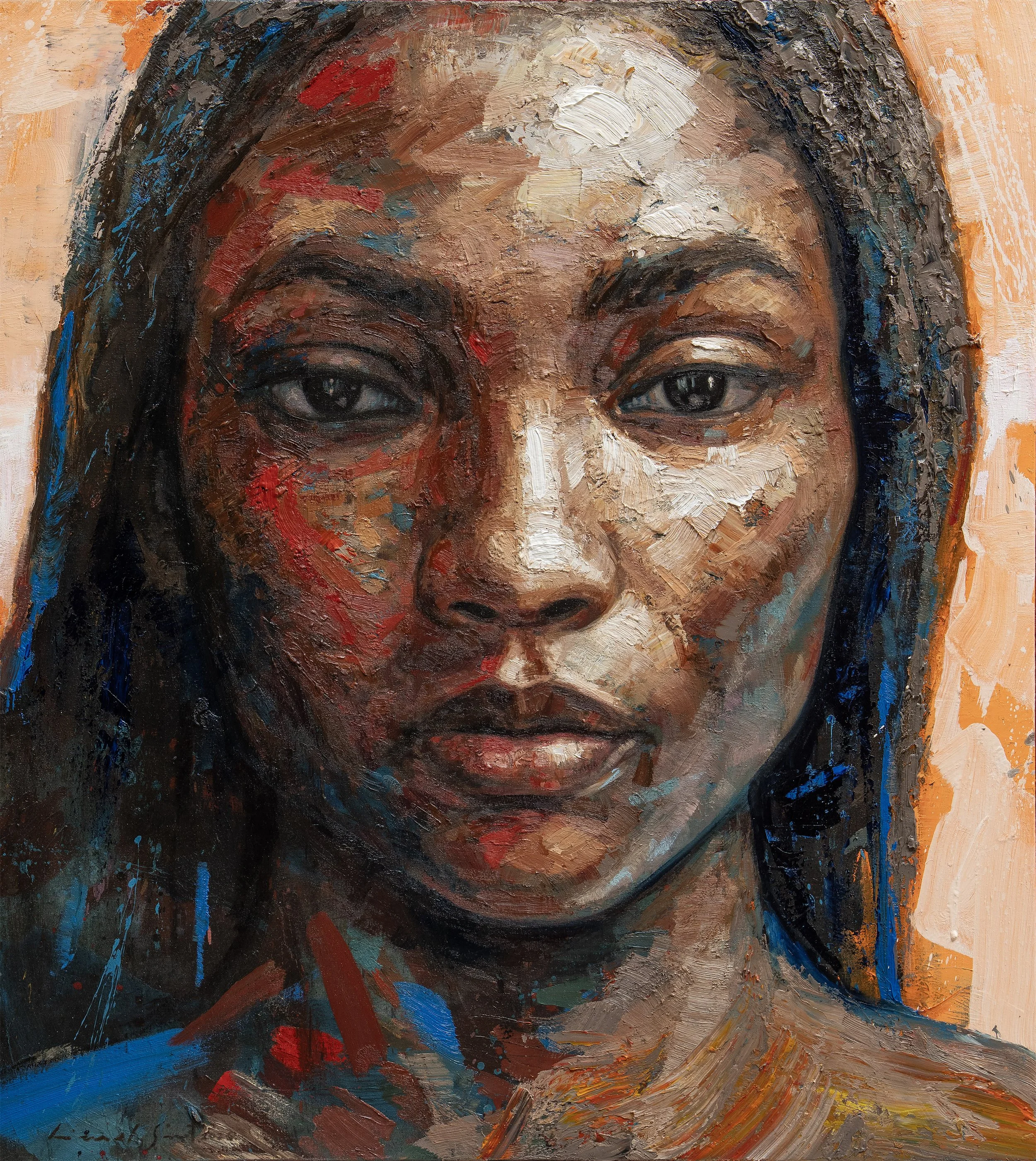 Paused State, 2026, oil on linen, 100 x 90cm