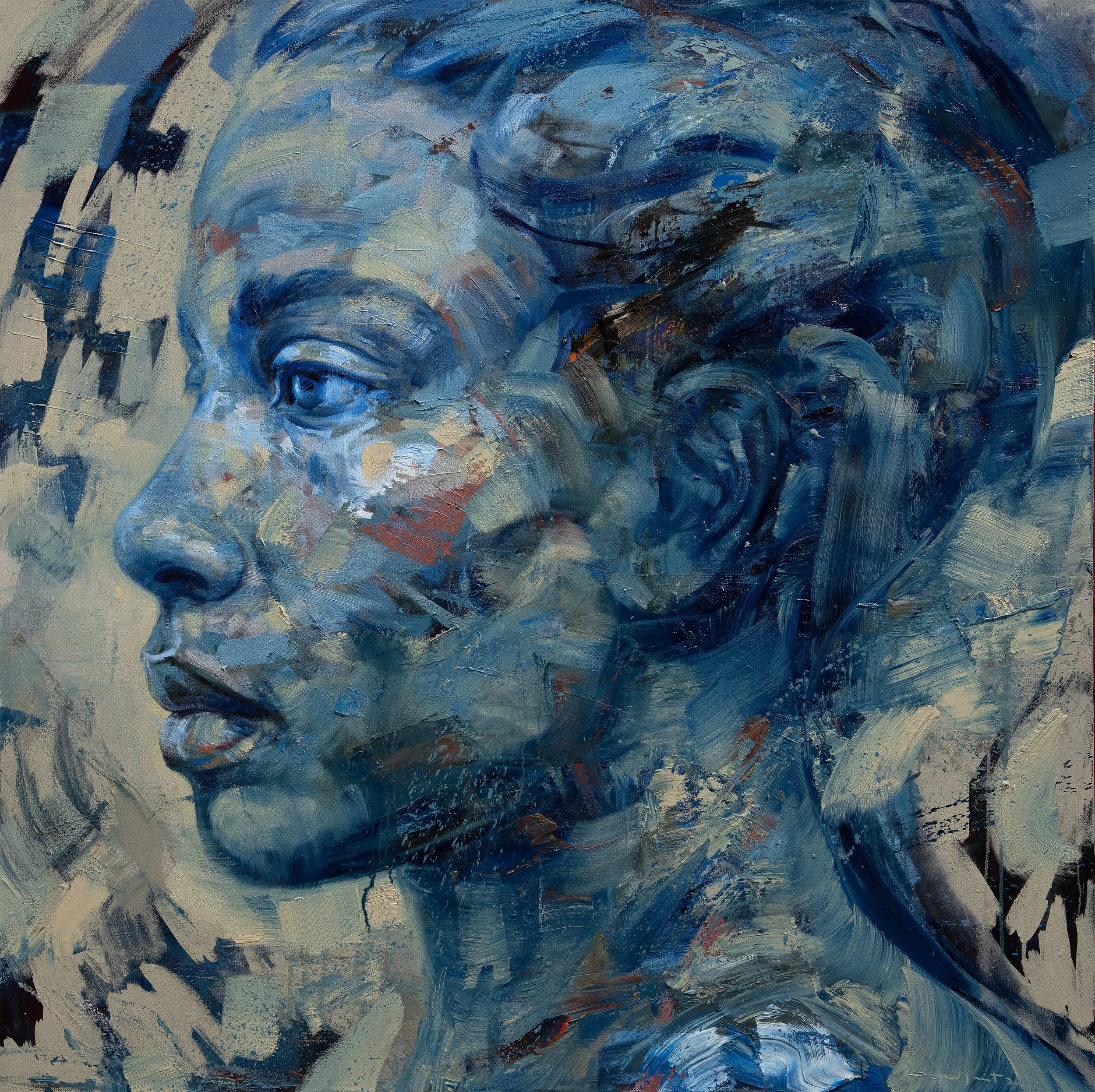 Retain Form, 2026, oil on canvas, 140 x 140cm