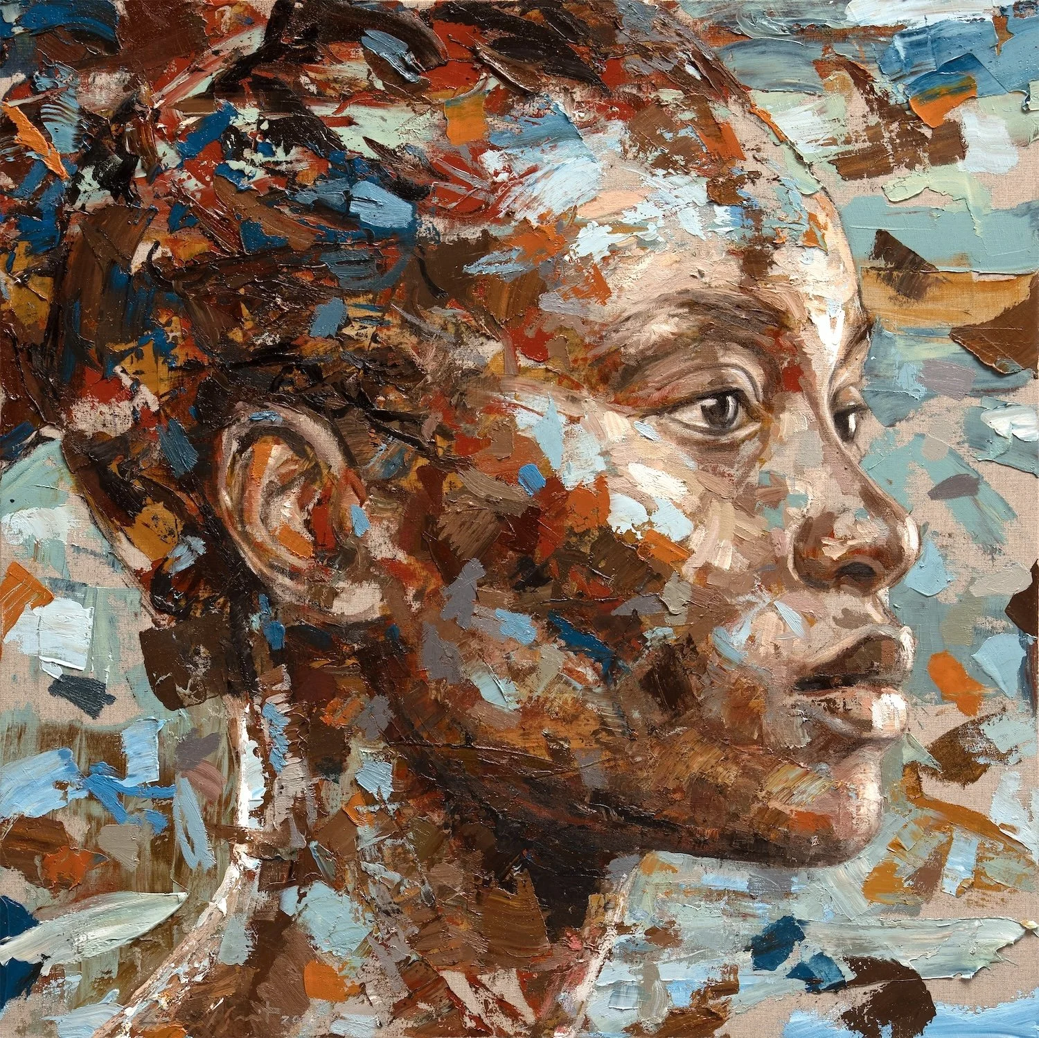 Scattered Shape, 2026, oil on linen, 80 x 80cm