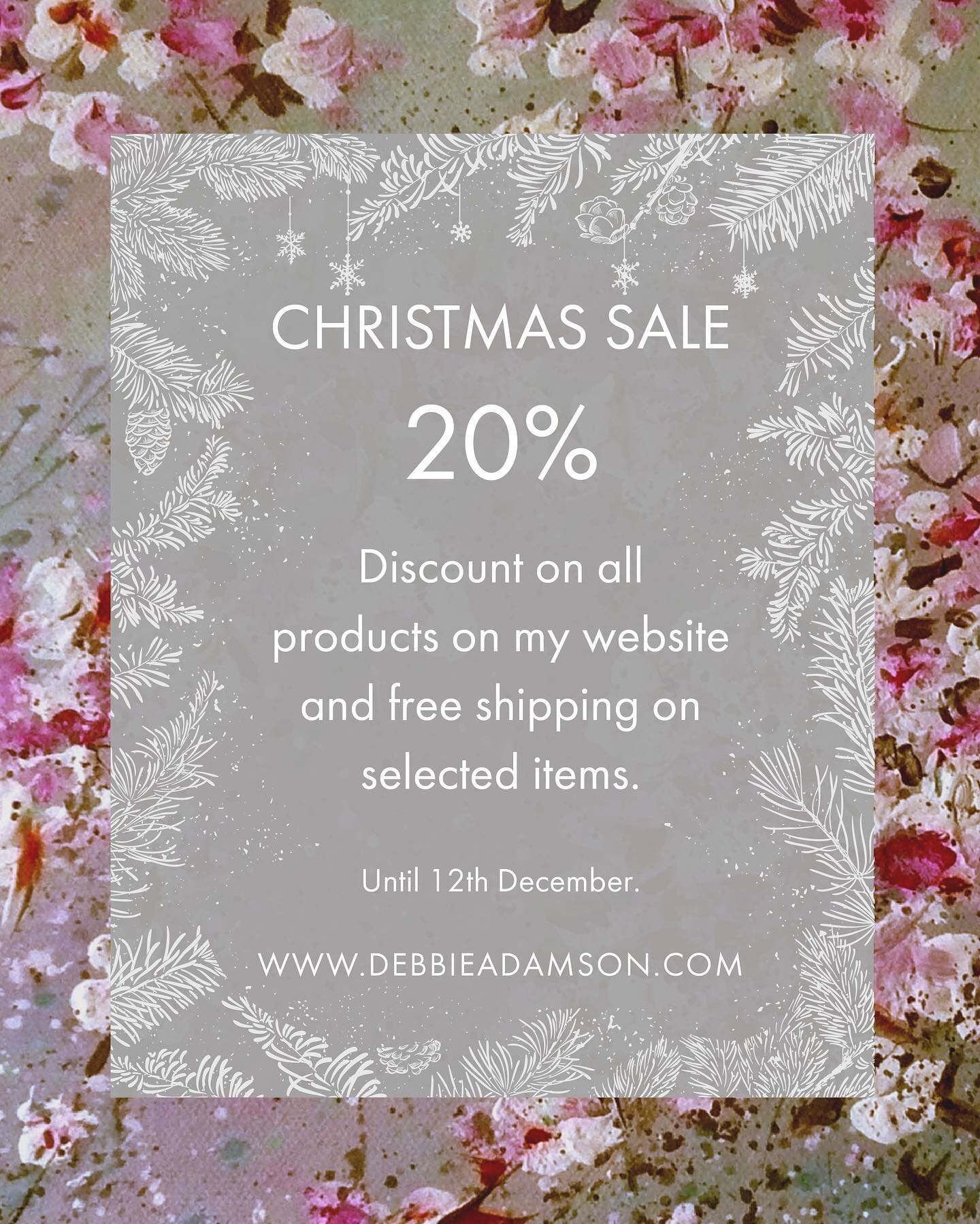 As an early Christmas gift to my loyal followers and customers, my Christmas Sale is now on!!! ❄️
20% off ALL products on my website, and FREE shipping on selected items! The offer is only valid until 12th of December&hellip; so get buying those Xmas