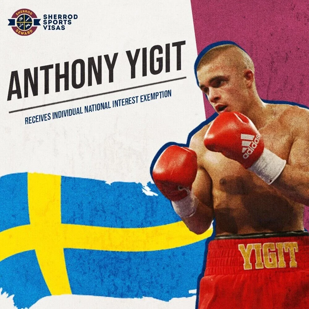 National Interest Waiver Success -  Anthony “Digit” Yigit