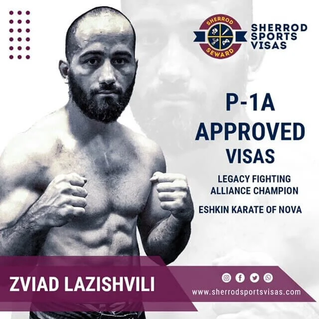 World Class Martial Artist Zviad Lazishvili Receives P-1 Visa