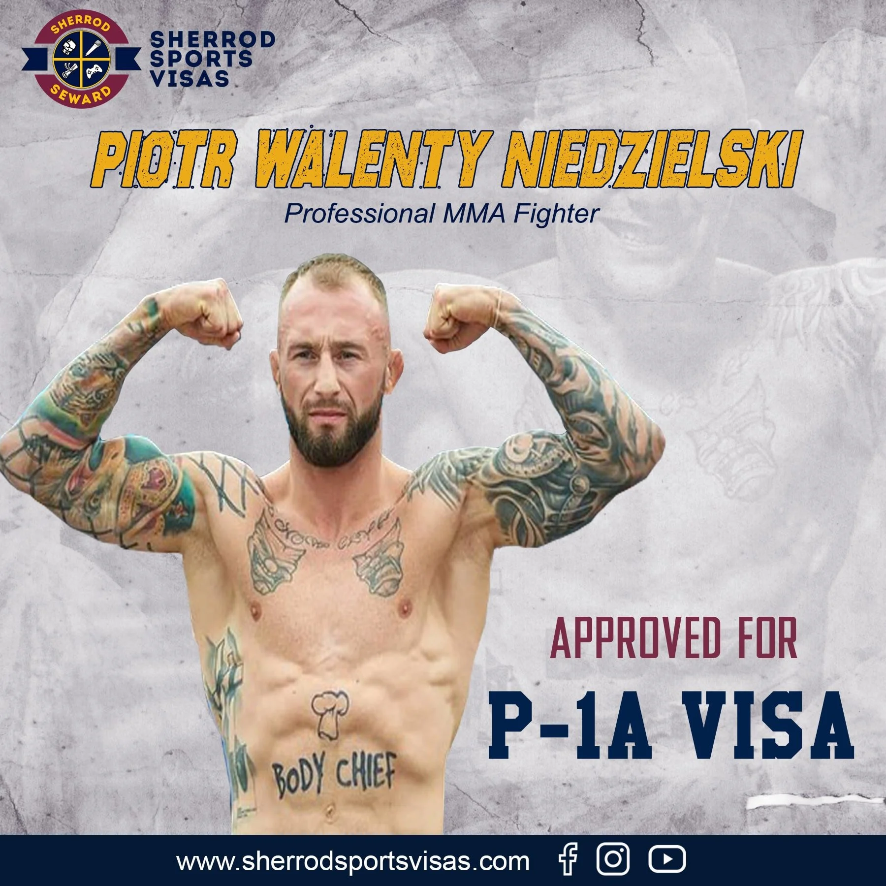 Polish national Piotr Niedzielski granted P-1 visa, set to participate in US MMA competitions