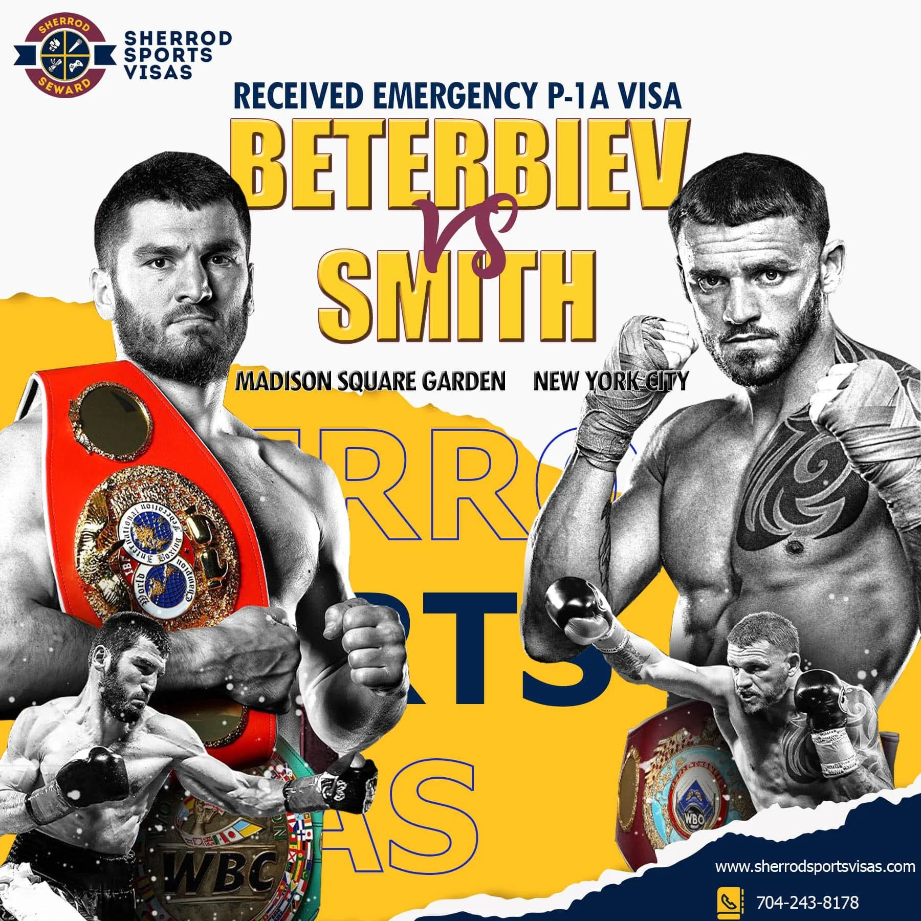  Emergency P-1A Visa Appointment for Professional Boxer Artur Beterbiev 