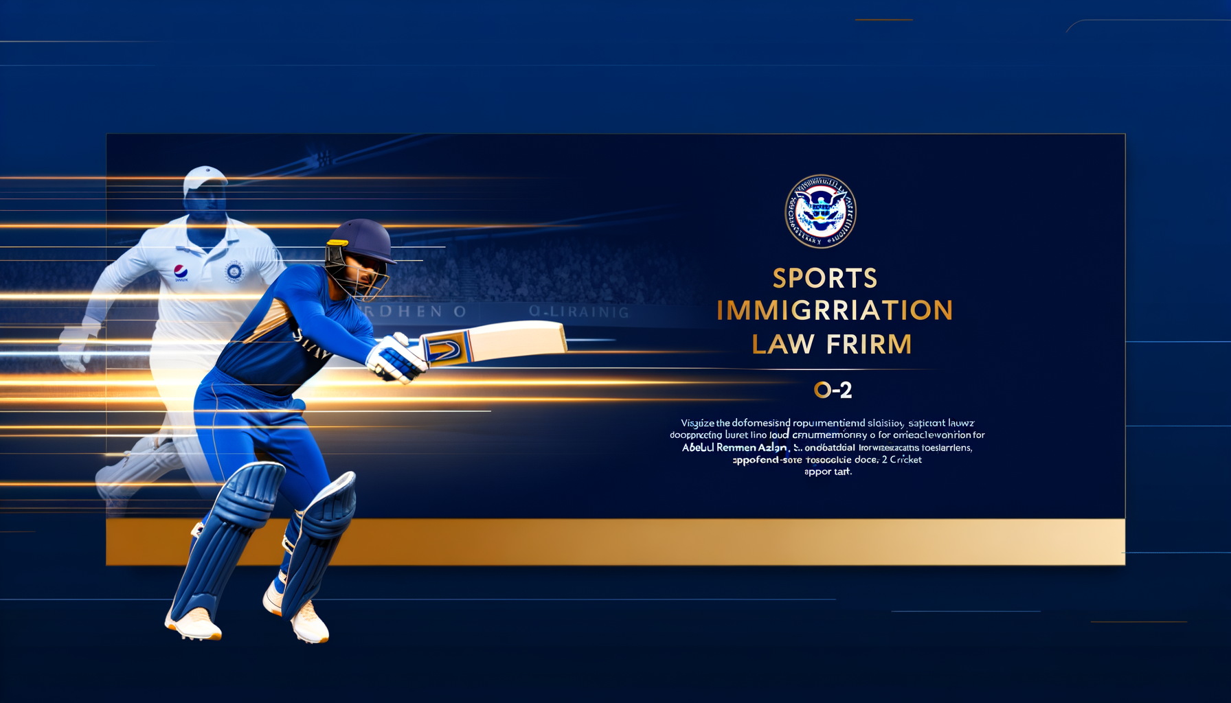 Abdul Rehman Aslam's O-2 Cricket Visa Journey