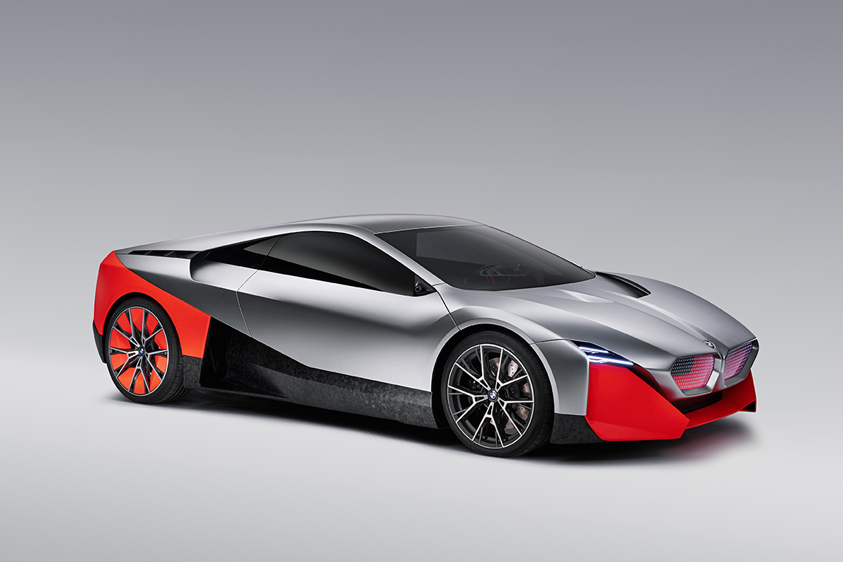 The exterior design of the BMW Vision M Next