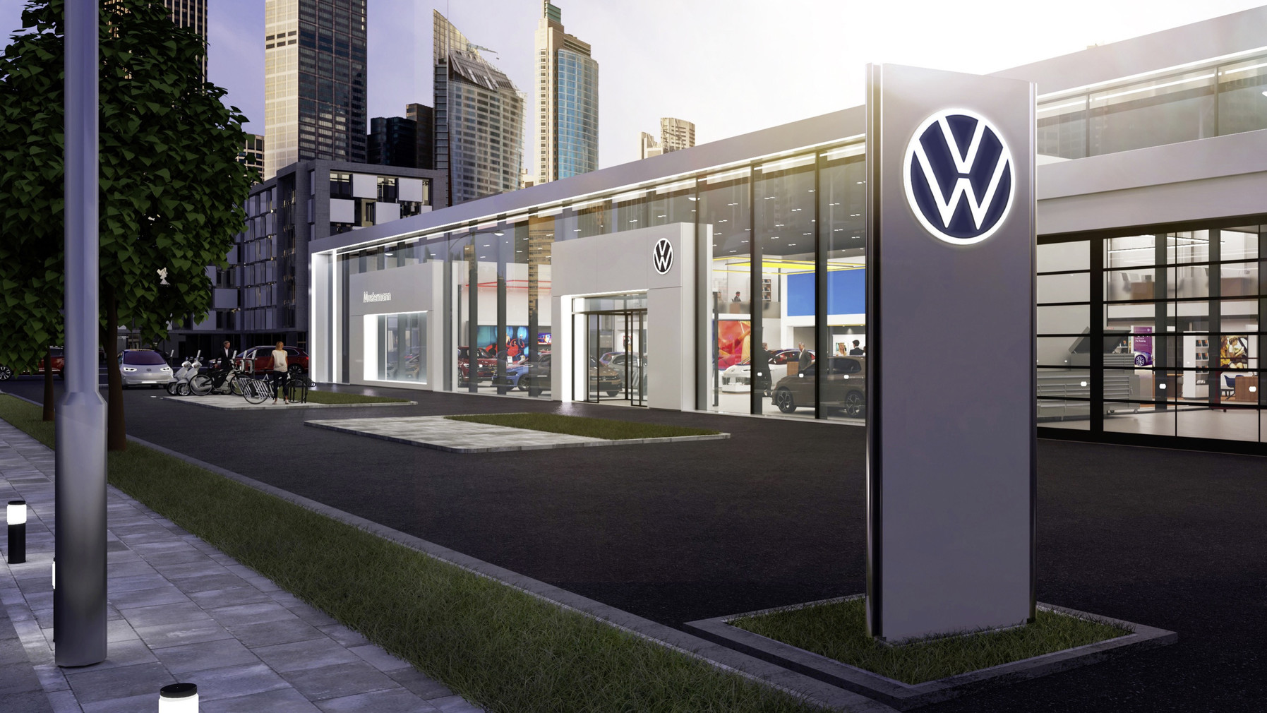 New VW brand presence in stationary trade 